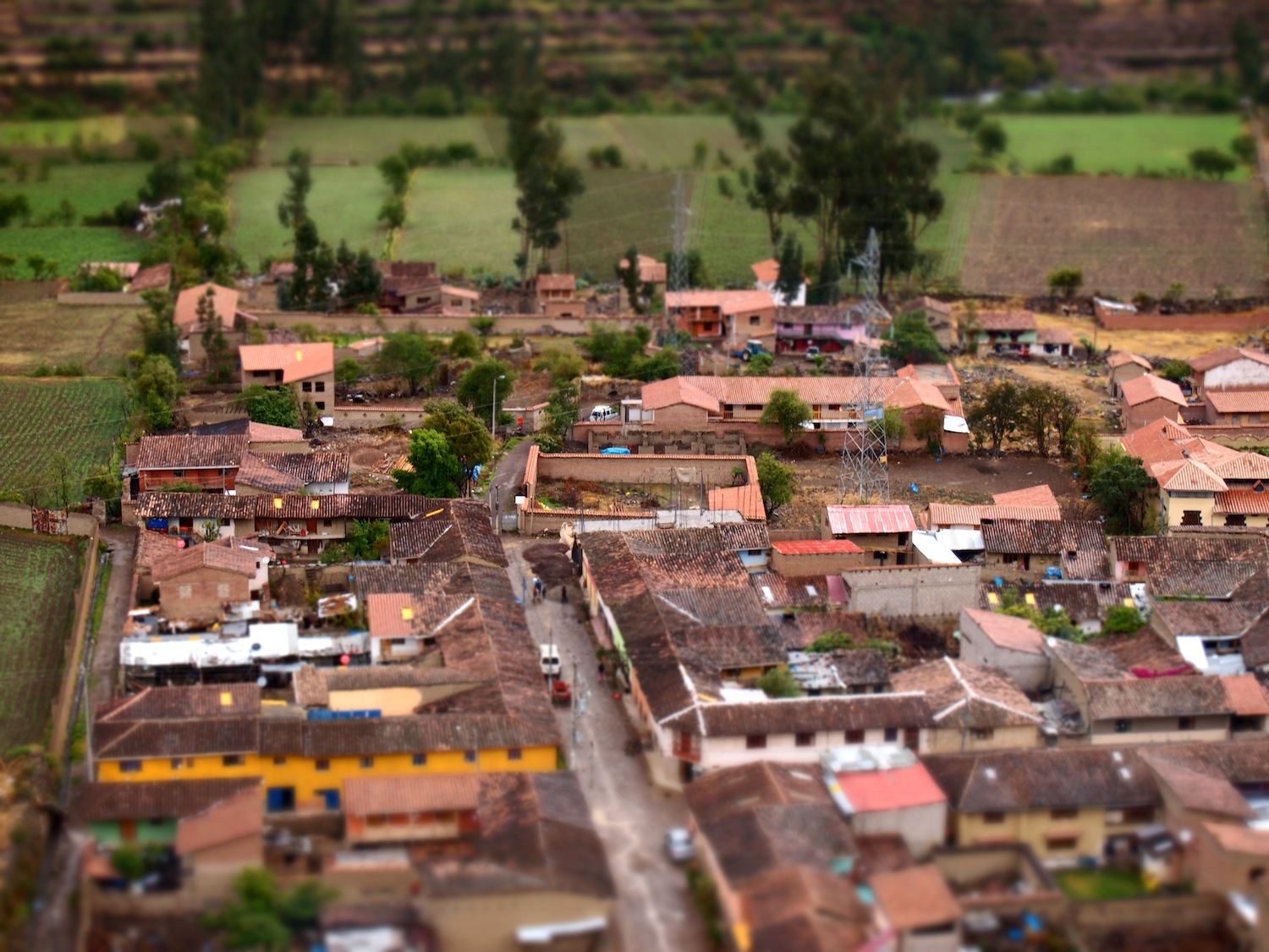 ペルー旅行の写真 ジオラマモードの写真